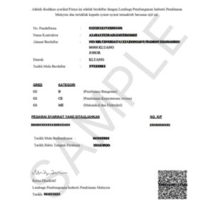 CIDB Renewal (PPK, SPKK, STB)